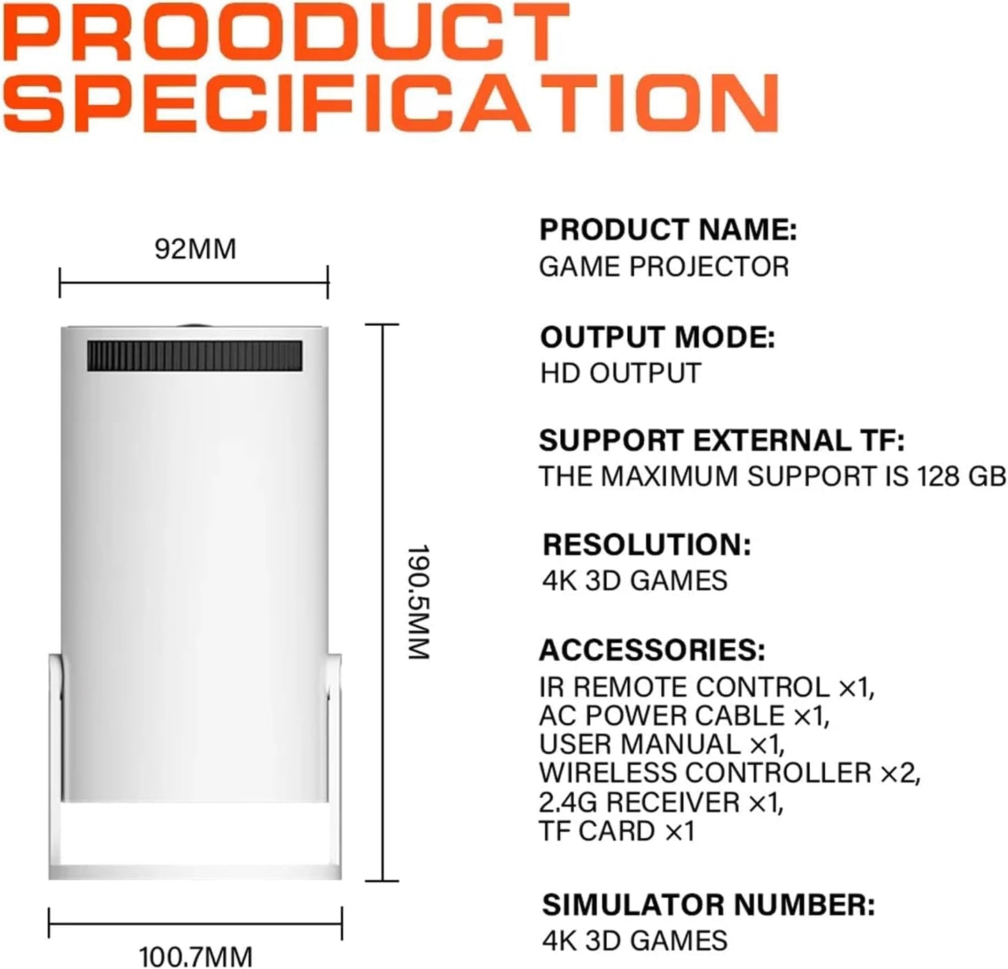 Proyector de Juegos M Max