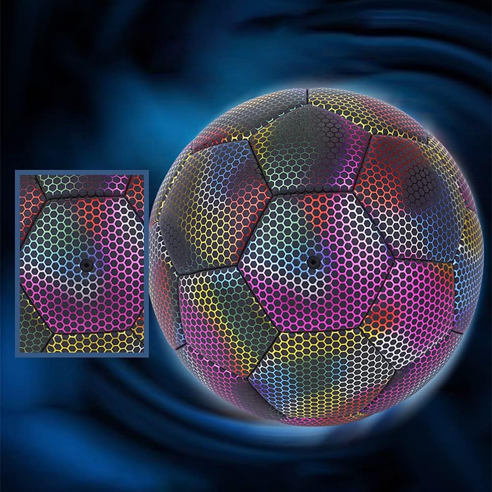 Balón de Fútbol Reflectante Nocturno