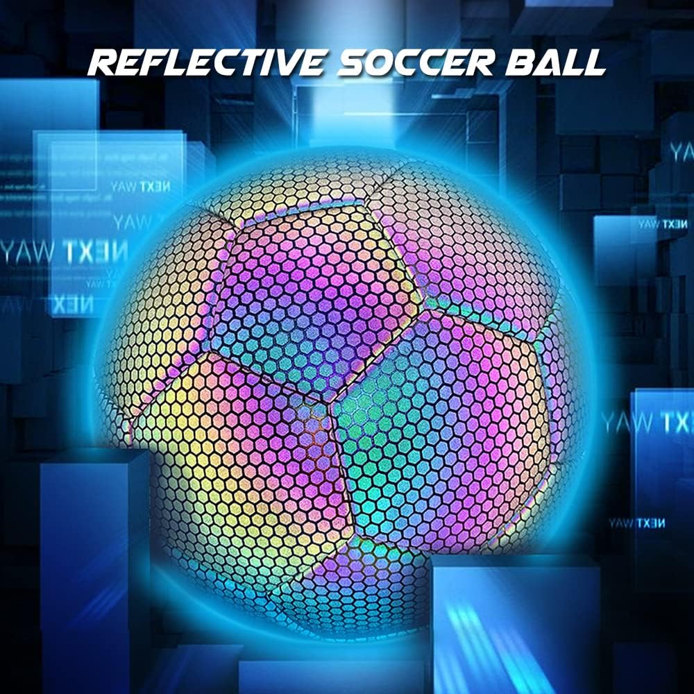 Balón de Fútbol Reflectante Nocturno