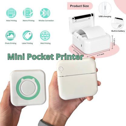 Impresora Térmica Portátil Verde
