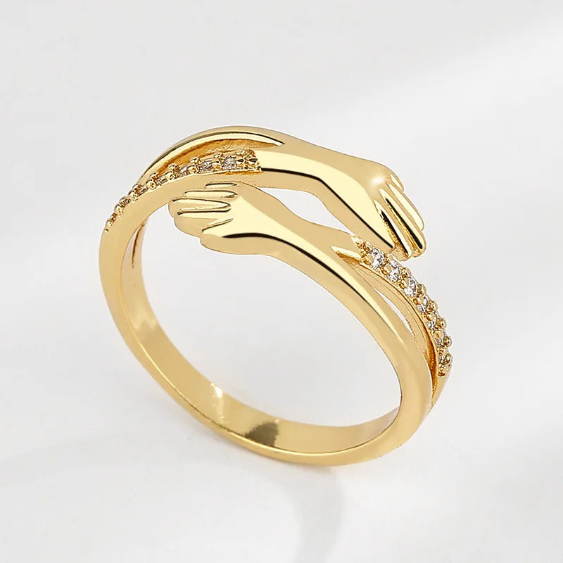 Anillo Abrazador Zirconia Amor