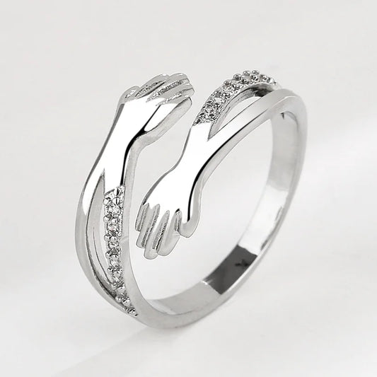 Anillo Abrazador Zirconia Amor