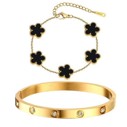 Brazaletes de Oro Brillantes