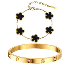 Brazaletes de Oro Brillantes